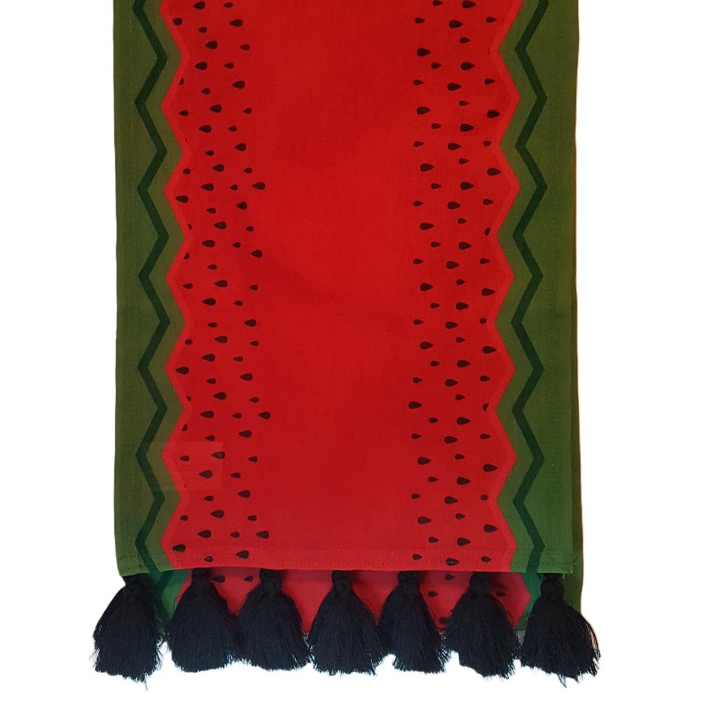 Vintage WATERMELON Table Runner Cottagecore Farmhouse Tablecloth Table Cloth